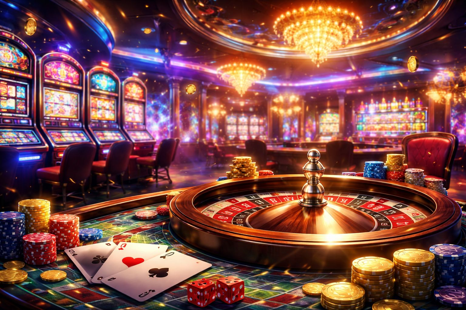 666 I casino banner with vibrant gaming atmosphere